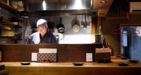 Shibuya Tempura Bar Kakureya Shibuten, Drinks and otoshi