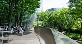 National Art Center Tokyo, View that inspired animated movie Your Name