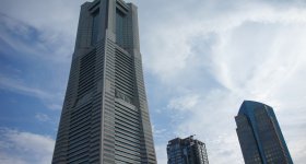 Landmark Tower (Yokohama), view on Minato Mirai and Cosmo World