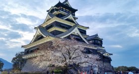 Kumamoto Castle, Tenshukaku keep after its 2021 reconstruction