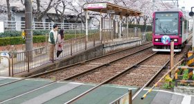 Toden Arakawa, View on Tokyo Sakura Tram from Arakawa Nichome station