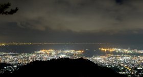 Mount Rokko (Kobe), Night panorama on Kobe port