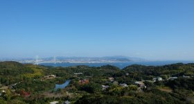 Awaji, View on the island's northern coast from Michi-no-Eki Awaji