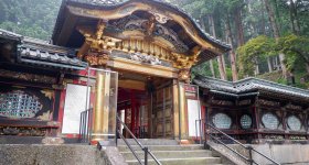 Taiyuin (Nikko), Rear view of the Yashamon Gate