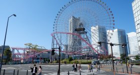 Minato Mirai 21 (Yokohama), View on the Landmark Tower and high-rises of the area