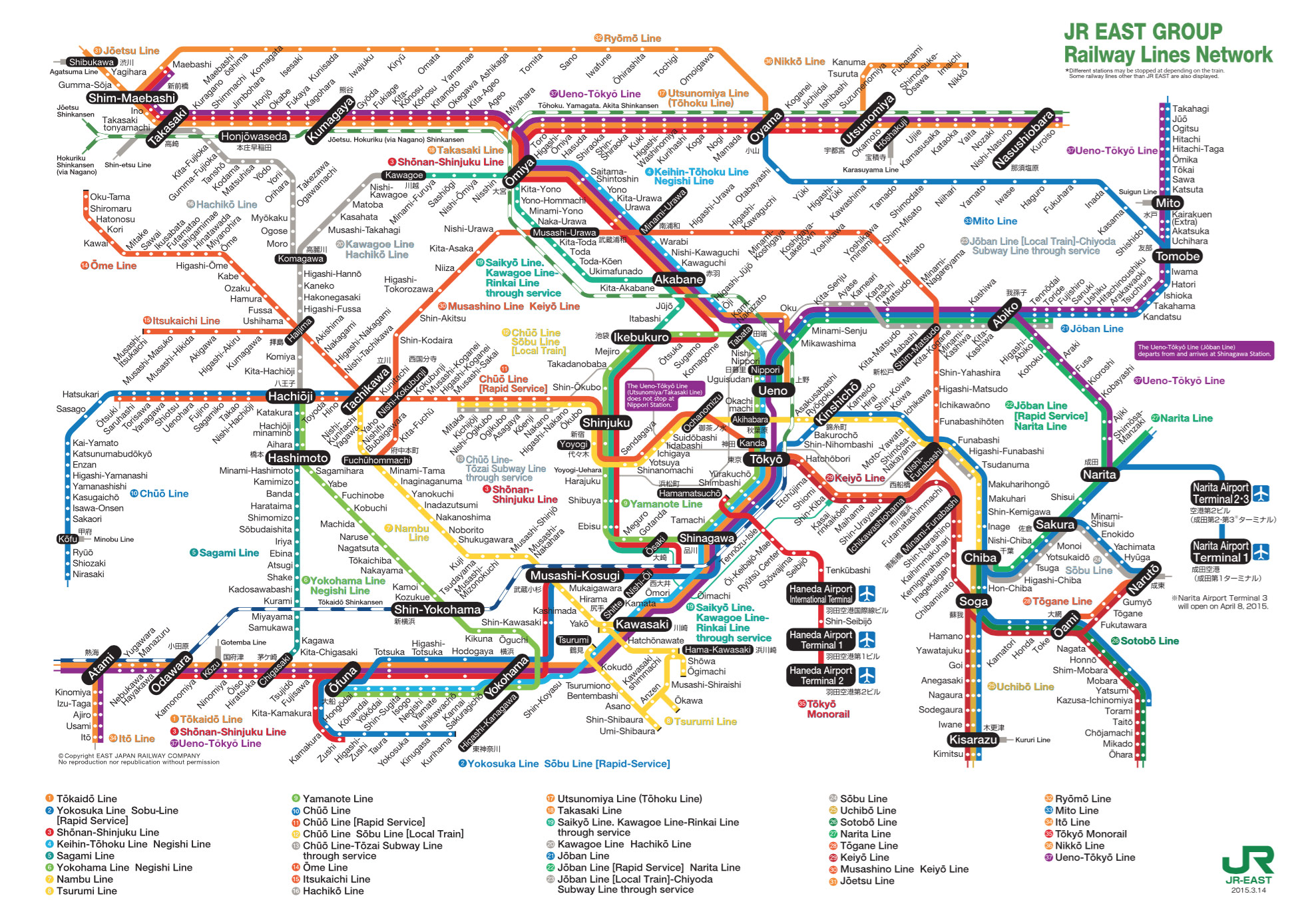 tokyo tourist train map