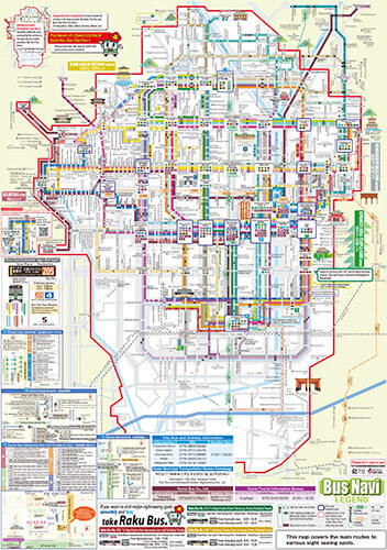 Kyoto bus map