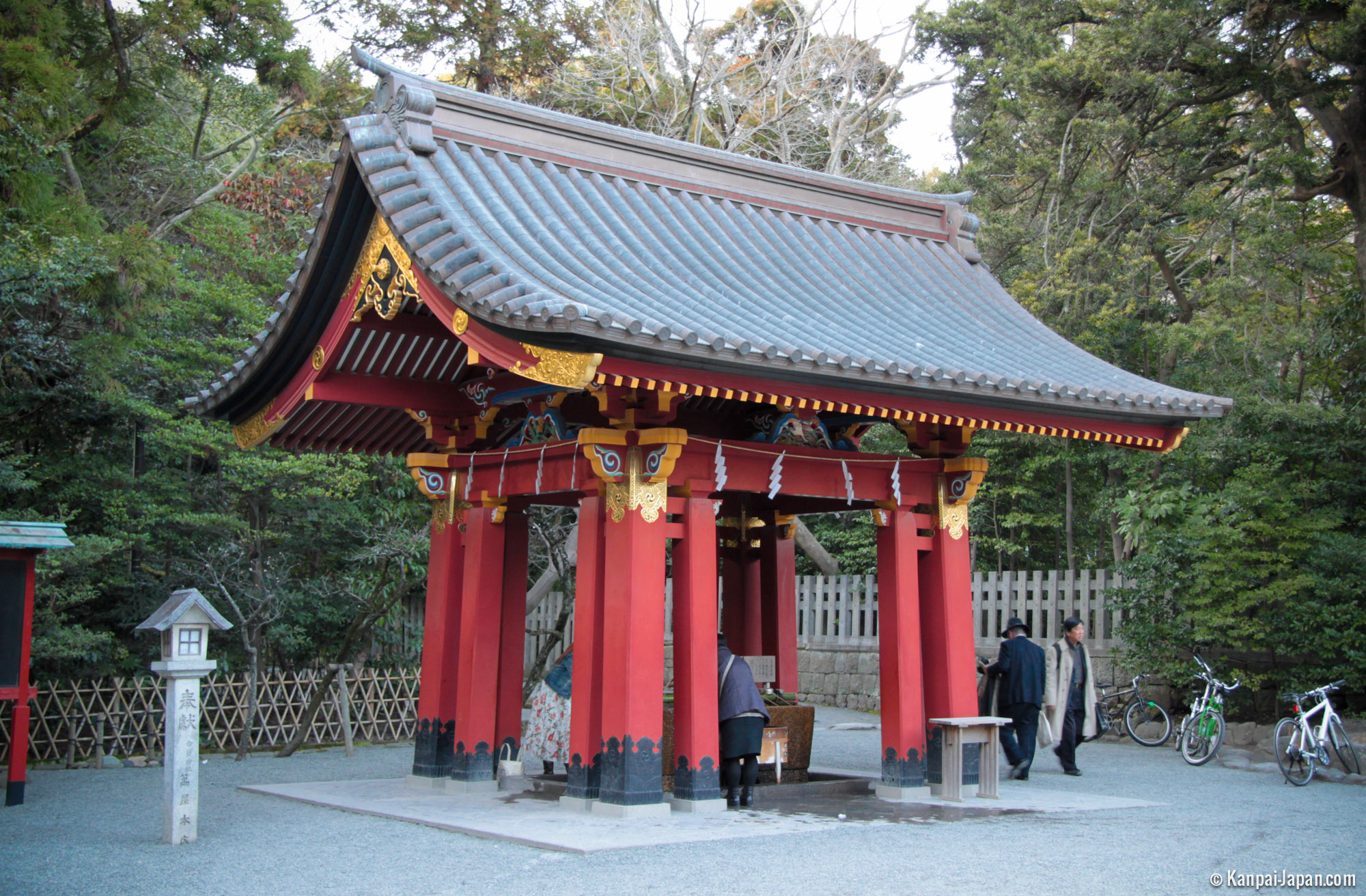 The architecture of Japanese Shinto shrines - Typical composition of a ...