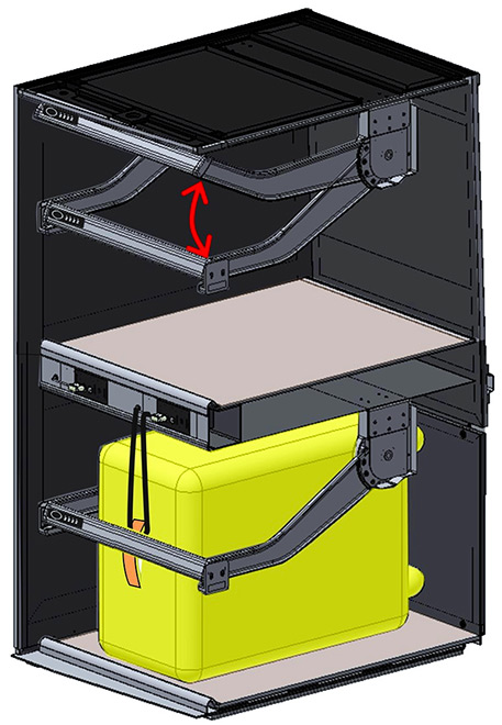 Shinkansen baggage storage locker in 2023 ©JR Central